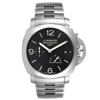 PANERAI LUMINOR 1950 3 DAYS GMT 44MM MENS WATCH PAM00347 BOX PAPERS