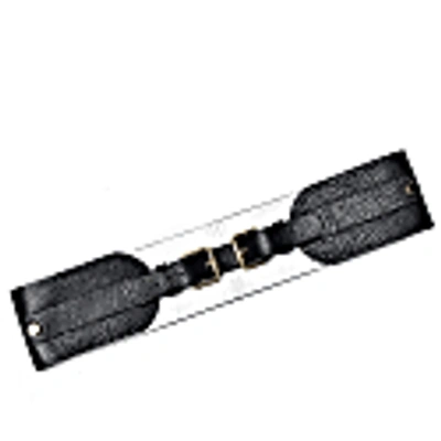 PLIK WOMEN'S LEATHER WAIST MARA BELT BLACK