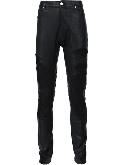 RTA EMBROIDERED SKINNY TROUSERS