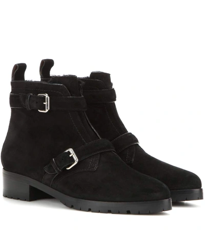 TABITHA SIMMONS Aggy shearling-lined suede ankle boots