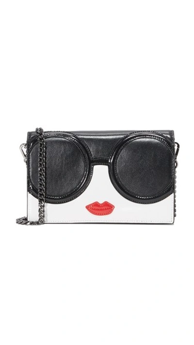 ALICE AND OLIVIA STACE FACE WALLET CROSS BODY BAG