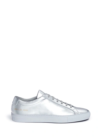 COMMON PROJECTS 'Original Achilles' metallic leather sneakers