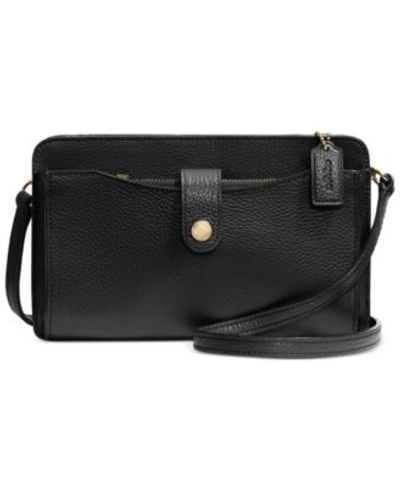 COACH COACH Messenger with Pop-Up Pouch in Pebble Leather