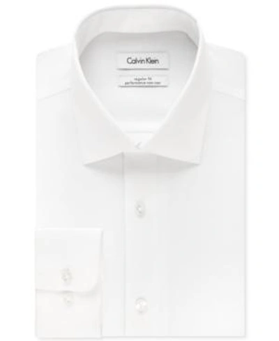 CALVIN KLEIN STEEL MEN'S BIG & TALL CLASSIC-FIT NON-IRON HERRINGBONE DRESS SHIRT