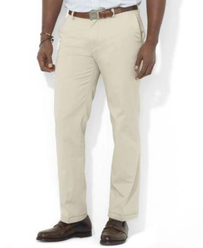 POLO RALPH LAUREN MEN'S BIG AND TALL PANTS, SUFFIELD CLASSIC-FIT FLAT-FRONT CHINO PANTS