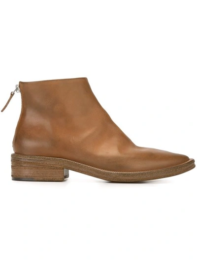 MARSÈLL rear zip ankle boots