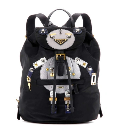 PRADA Robot embellished backpack