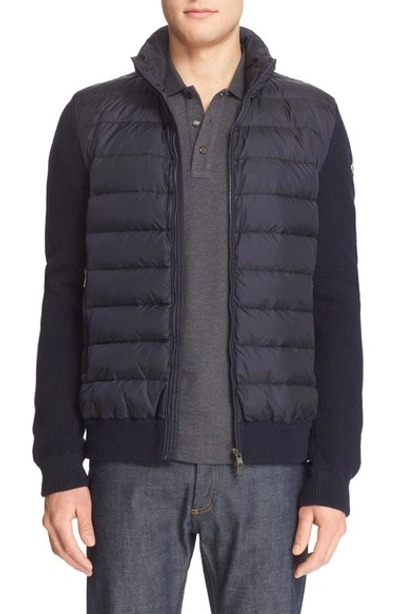 MONCLER Quilted Down Sweater Jacket