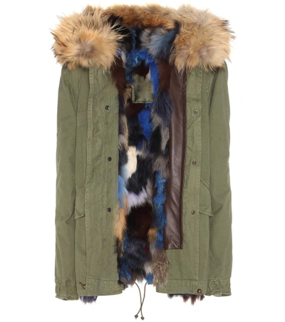 MR & MRS ITALY Parka with fur lining and trim