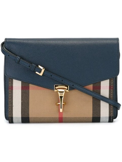 BURBERRY Small Leather and House Check crossbody bag