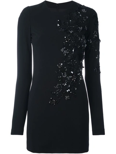 DSQUARED2 floral sequin fitted dress