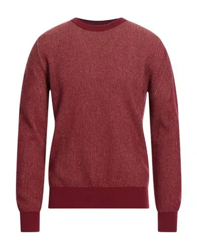 +39 MASQ +39 MASQ MAN SWEATER BURGUNDY SIZE 42 WOOL