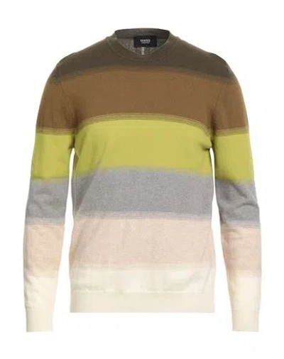 +39 MASQ +39 MASQ MAN SWEATER MILITARY GREEN SIZE 44 WOOL