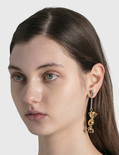 AMBUSH CANDY CHARM EARRING WITH SAFETY PIN