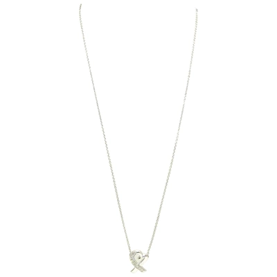 TIFFANY & CO WHITE GOLD NECKLACE