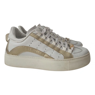 DSQUARED2 LEATHER TRAINERS