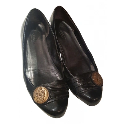 GUCCI LEATHER BALLET FLATS