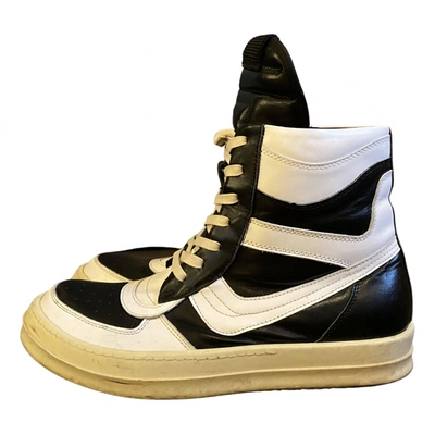 RICK OWENS MULTICOLOUR LEATHER TRAINERS