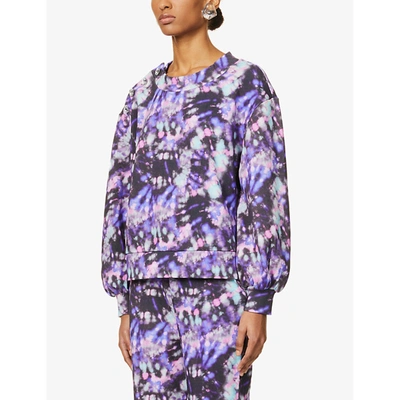 OLIVIA RUBIN NETTIE TIE-DYE PATTERN COTTON-JERSEY SWEATSHIRT