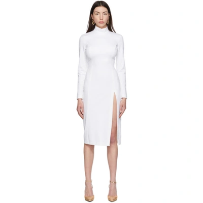 WOLFORD WHITE AMINA MUADDI EDITION TURTLENECK DRESS
