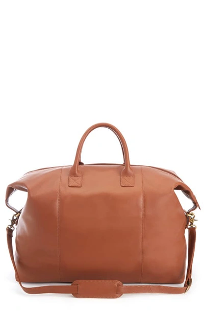 ROYCE ROYCE NEW YORK WEEKENDER LEATHER DUFFLE BAG