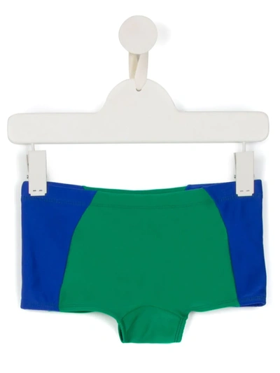 AMIR SLAMA PANELLED SWIM TRUNKS