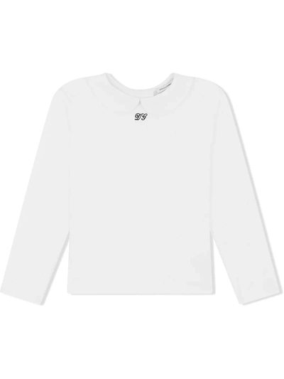 DOLCE & GABBANA LOGO-EMBROIDERED COTTON T-SHIRT