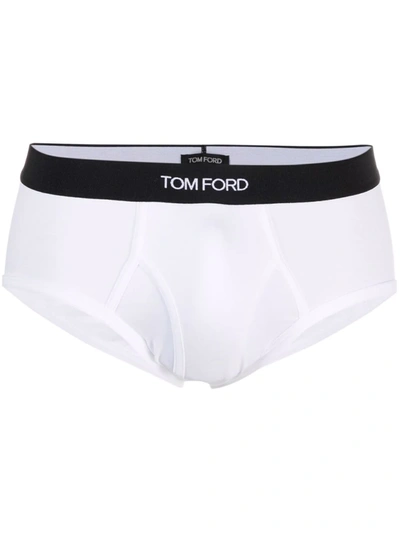 TOM FORD LOGO-WAISTBAND BOXERS