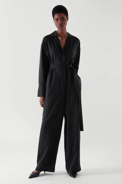 Cos navy jumpsuit online