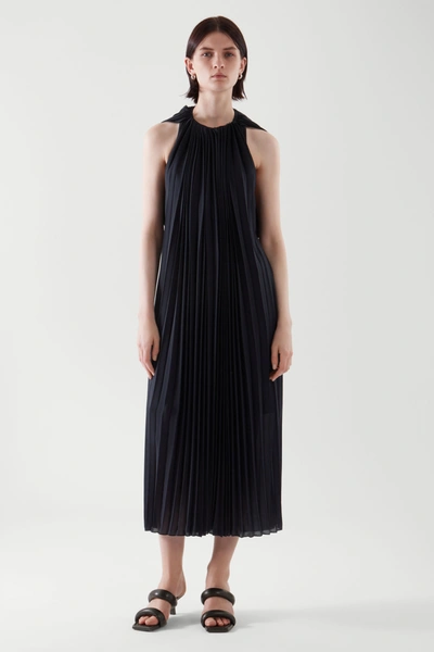 blue bodycon maxi dress Modest Bodycon Maxi Dress - Ocean Breeze Print