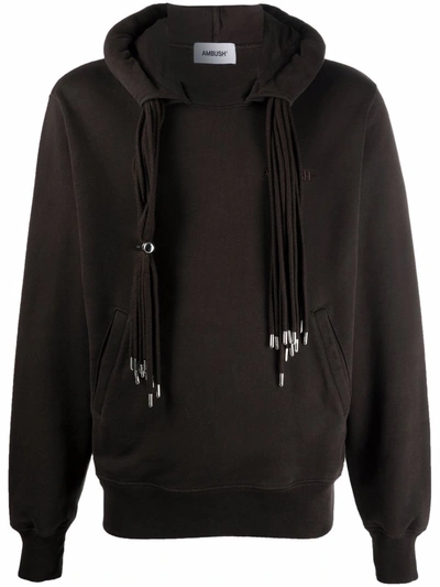 AMBUSH DRAWSTRING COTTON HOODIE