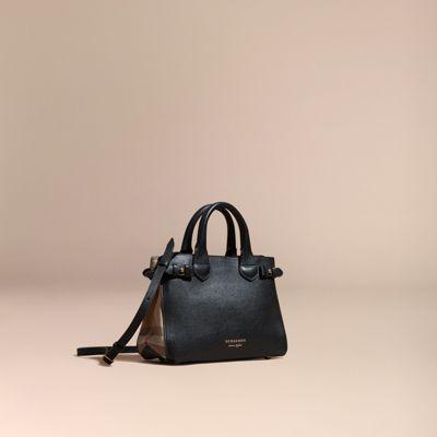 the small banner in grainy leather