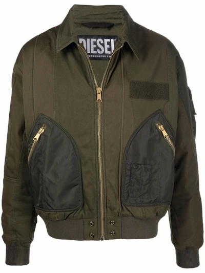 DIESEL / ジャケット/M/コットン/KHK/J-BASTYAN// Diesel J-bastyan Bomber Jacket In Green