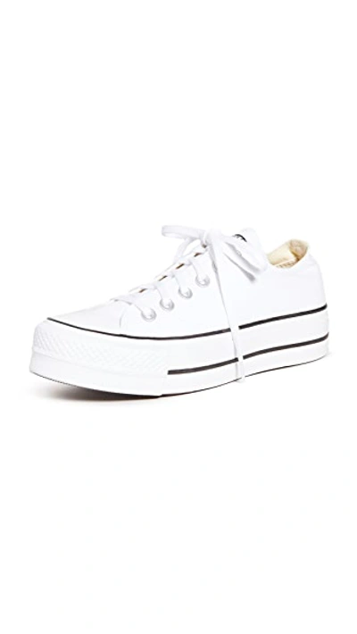 CONVERSE CHUCK TAYLOR ALL STAR LIFT SNEAKERS WHITE/BLACK/WHITE