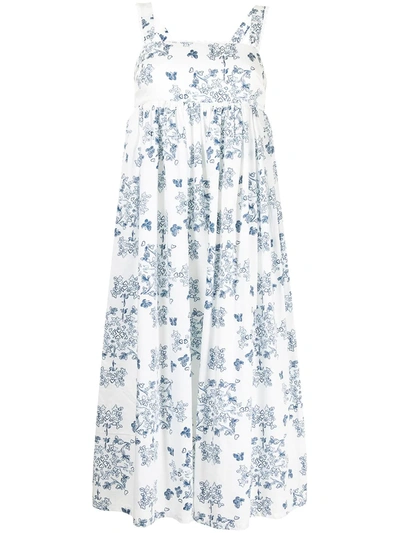MACGRAW FLORENCE PORCELAIN PRINT DRESS