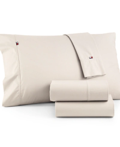 TOMMY HILFIGER SOLID CORE TWIN XL SHEET SET BEDDING
