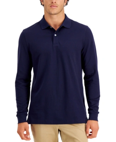 CLUB ROOM MEN'S SOLID STRETCH POLO, CREATED FOR MACY'S
