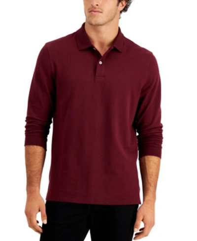 CLUB ROOM MEN'S SOLID STRETCH POLO, CREATED FOR MACY'S