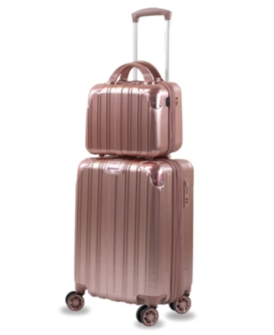 AMERICAN GREEN TRAVEL MELROSE S CARRY-ON VANITY LUGGAGE, SET OF 2