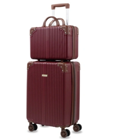 PUICHE TRESOR CARRY-ON VANITY TRUNK LUGGAGE, SET OF 2