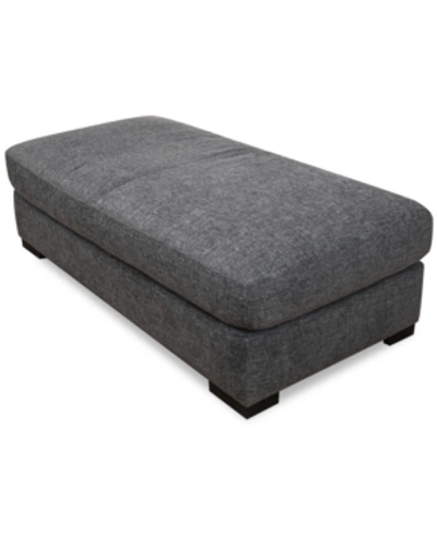 FURNITURE CLOSEOUT! NORLANDER 63" FABRIC OTTOMAN, CREATED FOR MACY'S