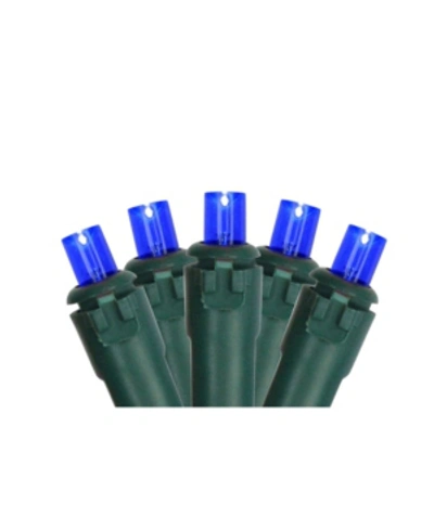 NORTHLIGHT SET OF 50 BLUE LED WIDE ANGLE CHRISTMAS LIGHTS