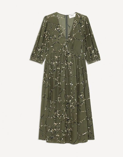 BA&SH BA & SH MOSIRIS MIDI DRESS - KHAKI