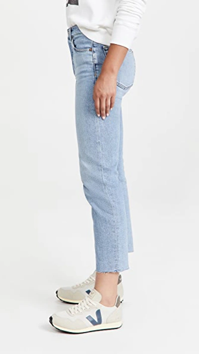 RE/DONE 70S HIGH RISE COMFORT STRETCH STOVE PIPE JEANS MID 90S