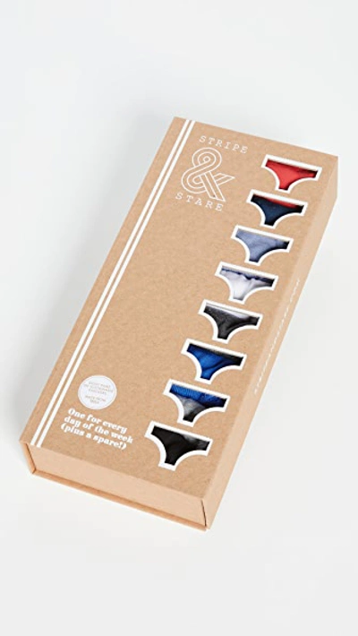 STRIPE & STARE ULTIMATE RICH BASICS KNICKER BOX 8 PACK