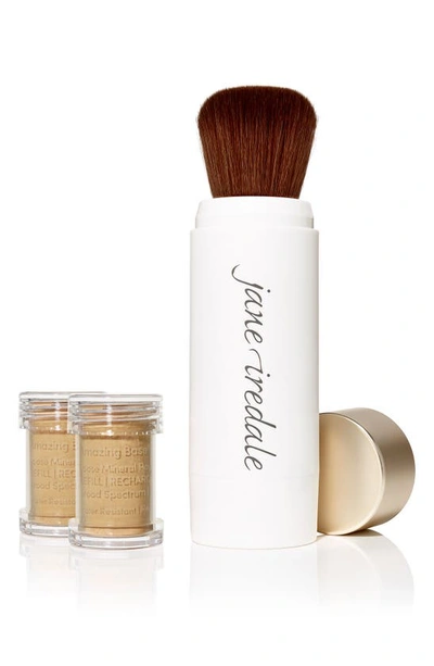 JANE IREDALE JANE IREDALE AMAZING BASE® LOOSE MINERAL POWDER SPF 20 REFILLABLE BRUSH