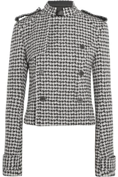 HAIDER ACKERMANN Double-breasted houndstooth wool-blend jacket