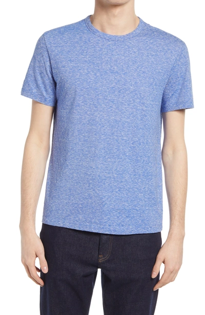 OFFICINE GENERALE SLUB STRIPE COTTON & SILK T-SHIRT