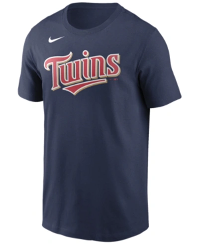 NIKE MINNESOTA TWINS MEN'S SWOOSH WORDMARK T-SHIRT