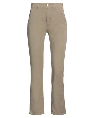 40WEFT 40WEFT WOMAN PANTS BEIGE SIZE 2 COTTON, TENCEL, ELASTANE